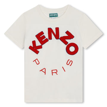 Kenzo T-shirt con logo in spugna