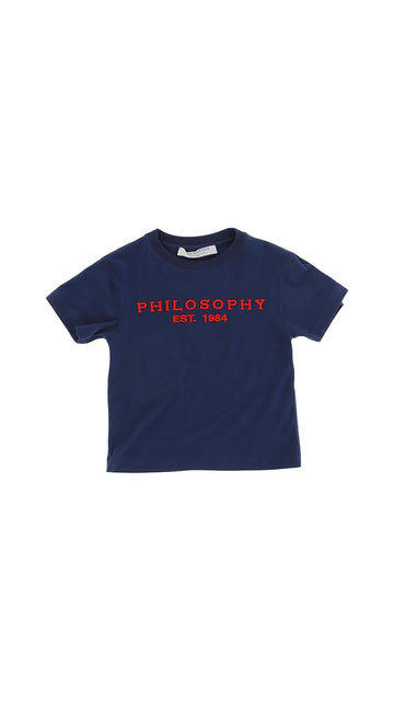 Philosophy T-shirt con logo ricamato