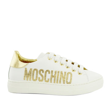 Moschino Sneakers con logo in strass
