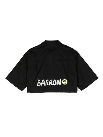 Barrow Camicia crop con logo