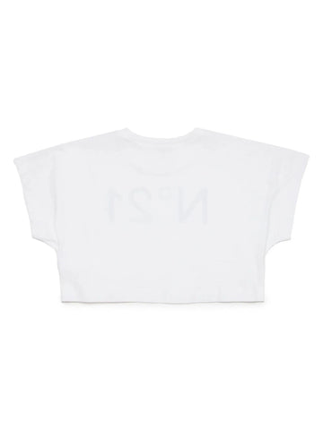 N&deg;21 T-shirt crop con logo