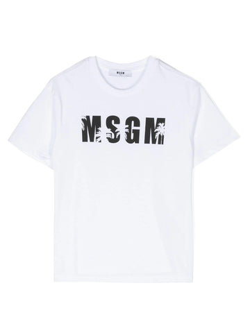 MSGM T-shirt con logo Palm