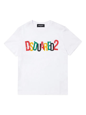 Dsquared T-shirt con logo multicolor