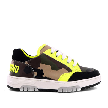 Moschino Sneakers camouflage in canvas