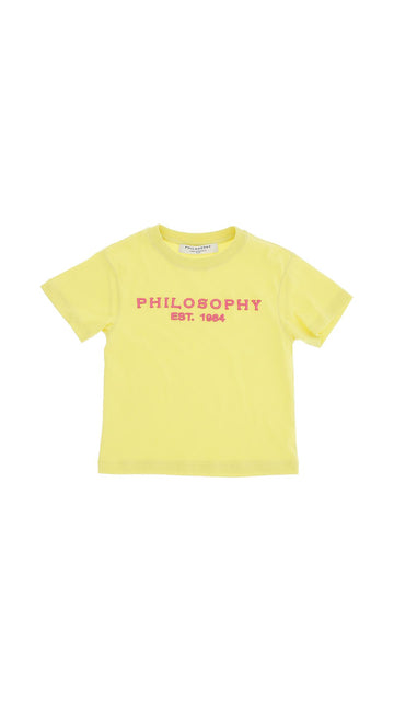 Philosophy T-shirt con logo ricamato