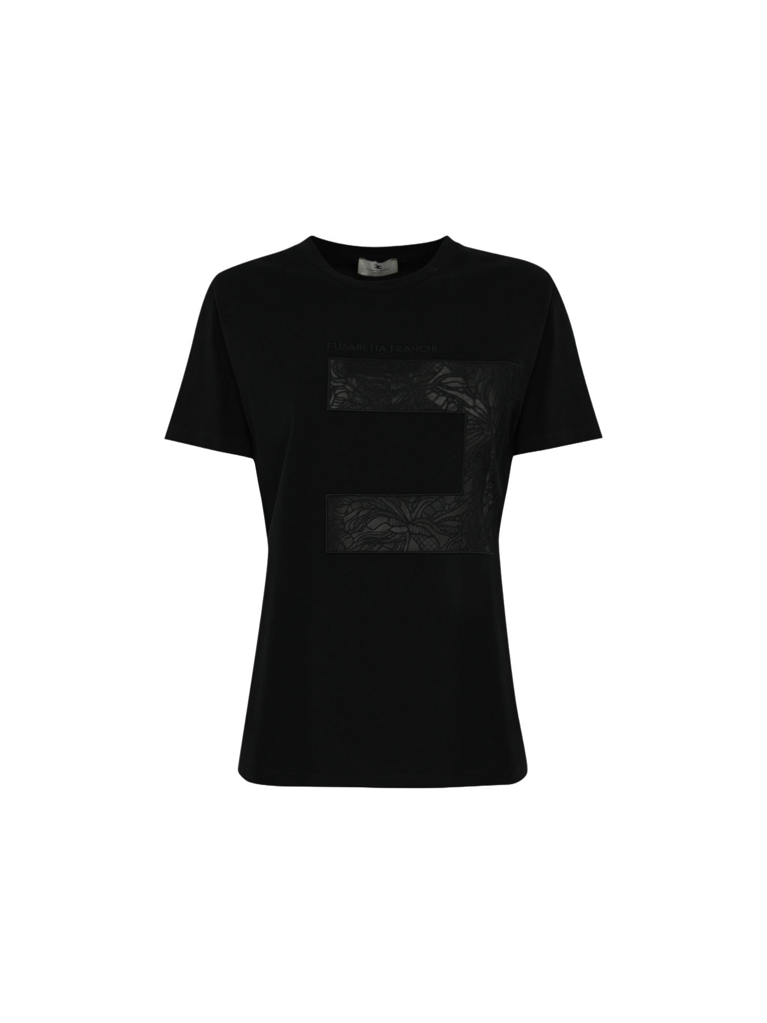 Elisabetta Franchi T-shirt con logo ricamato
