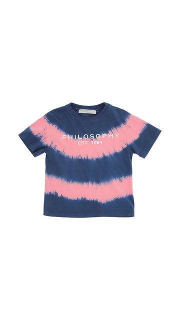 Philosophy T-shirt tie dye con logo