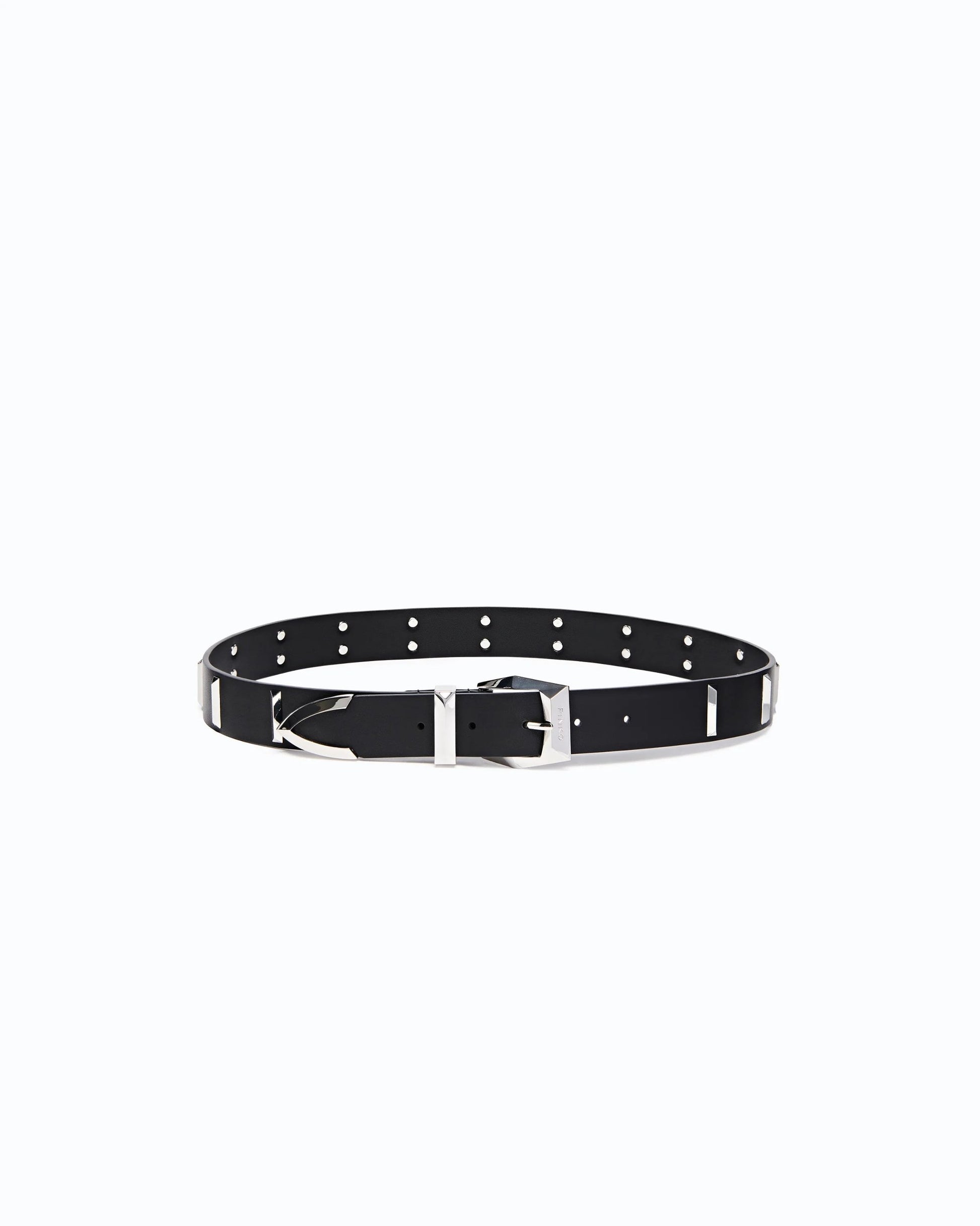 Pinko Cintura in Morbida Pelle con Borchie donna