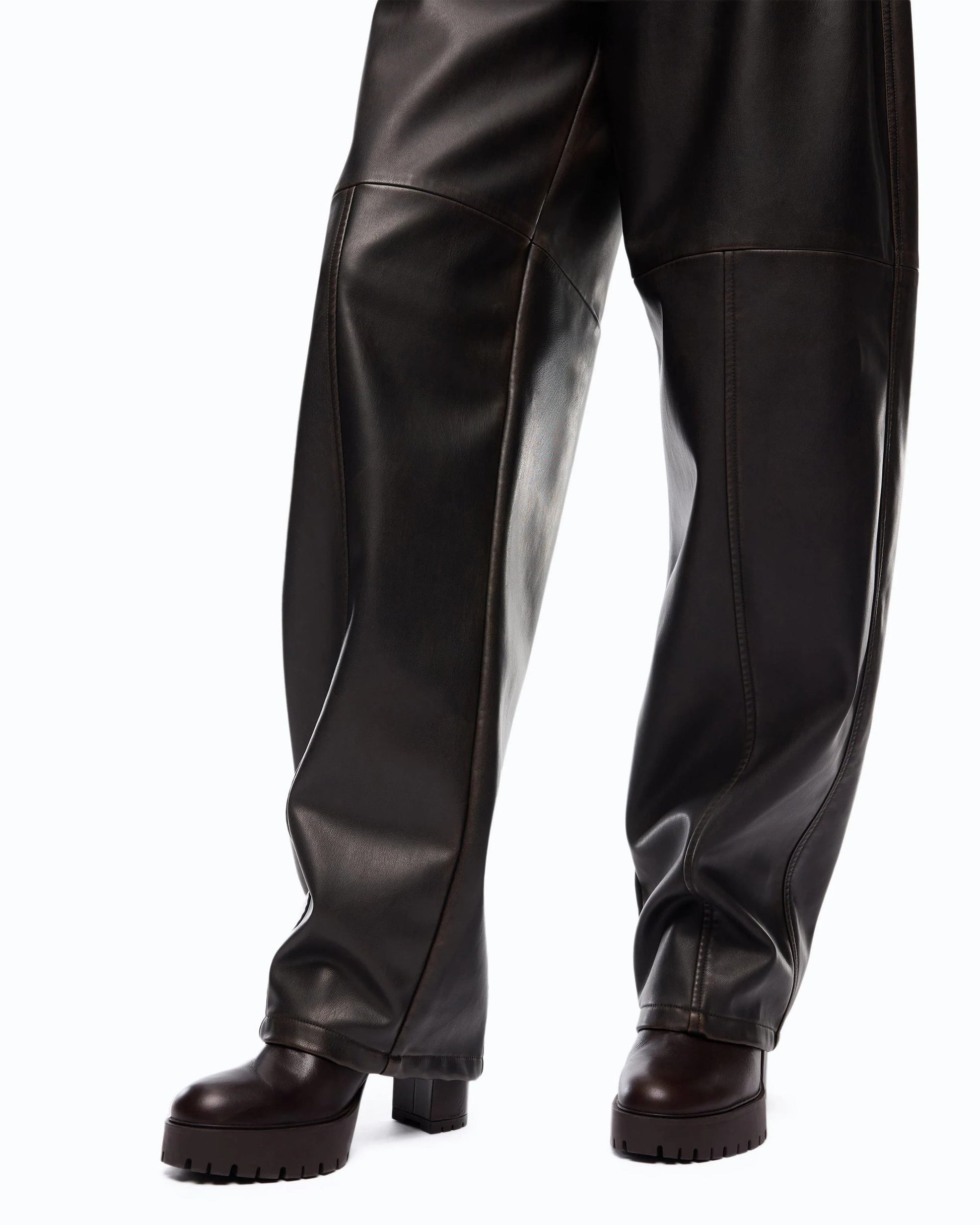 Pinko Pantalone Oversize in Tela Tecnica Spalmata donna