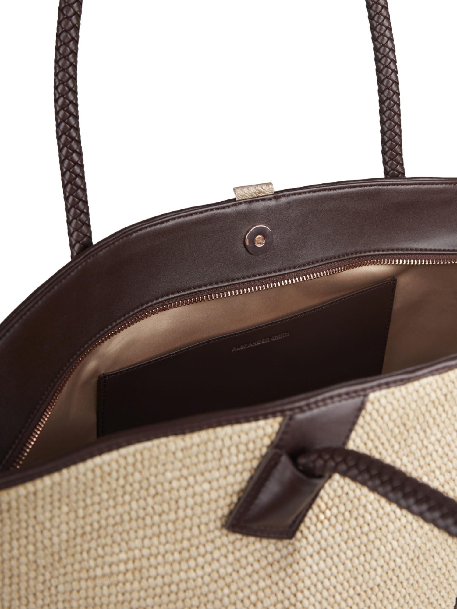 Alexander Smith Borsa in rafia Lauren Medium