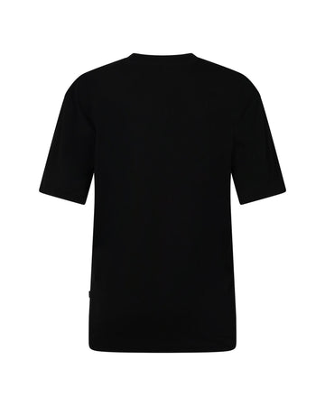 T-shirt Girocollo con Logo Sul Petto