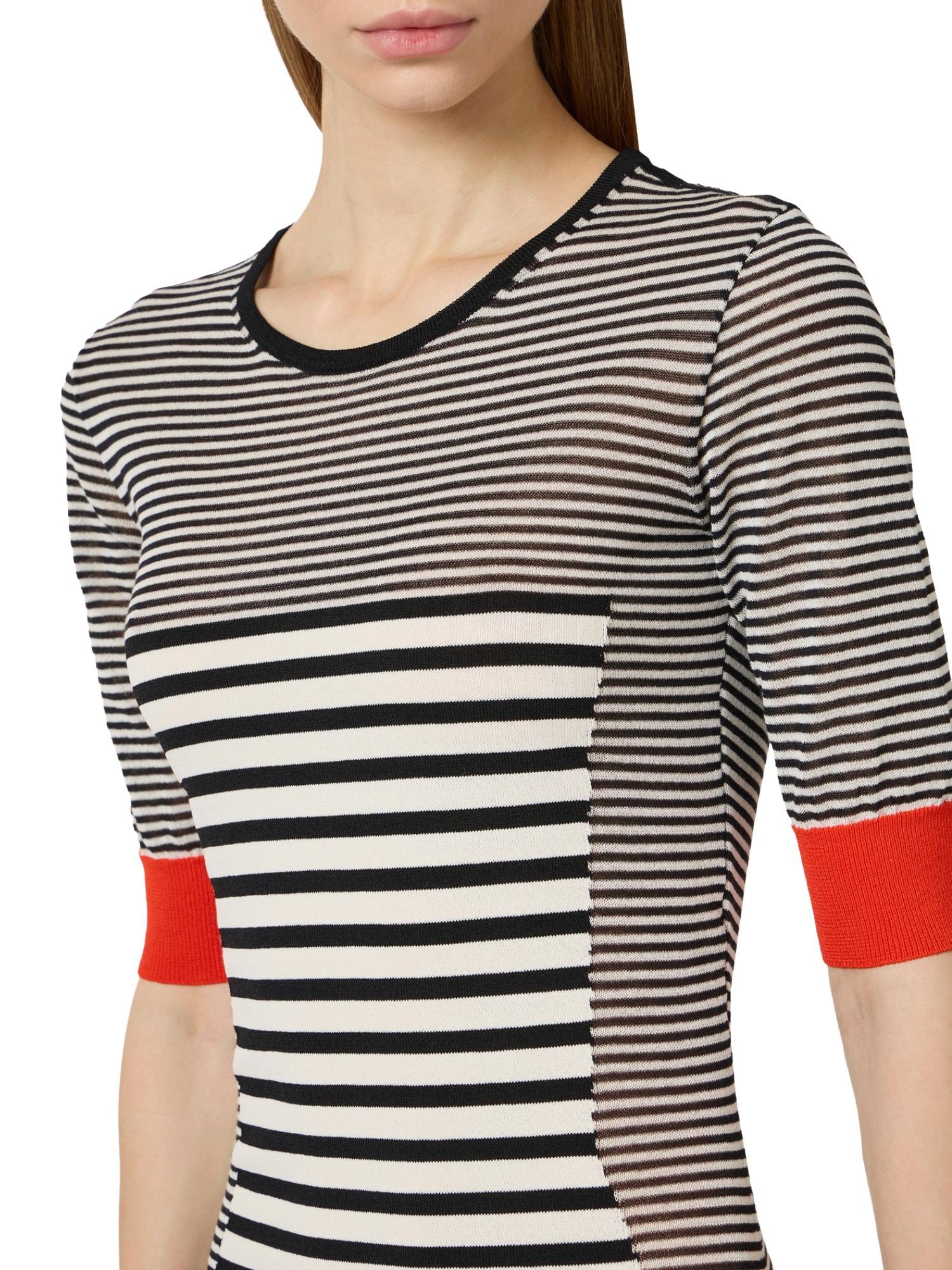 Elisabetta Franchi Abito in maglia a righe