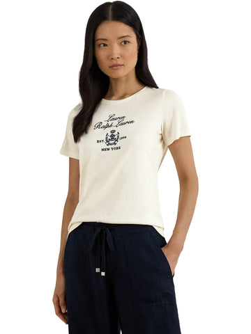 Lauren Ralph Lauren T-shirt con ricamo Katlin