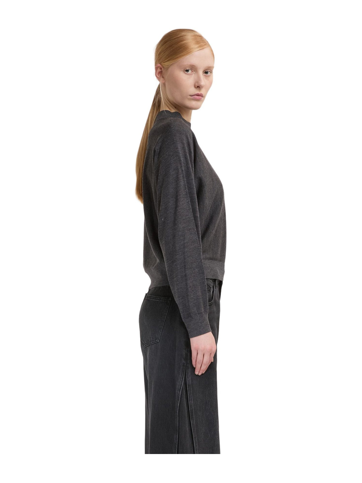 Maglione girocollo cropped