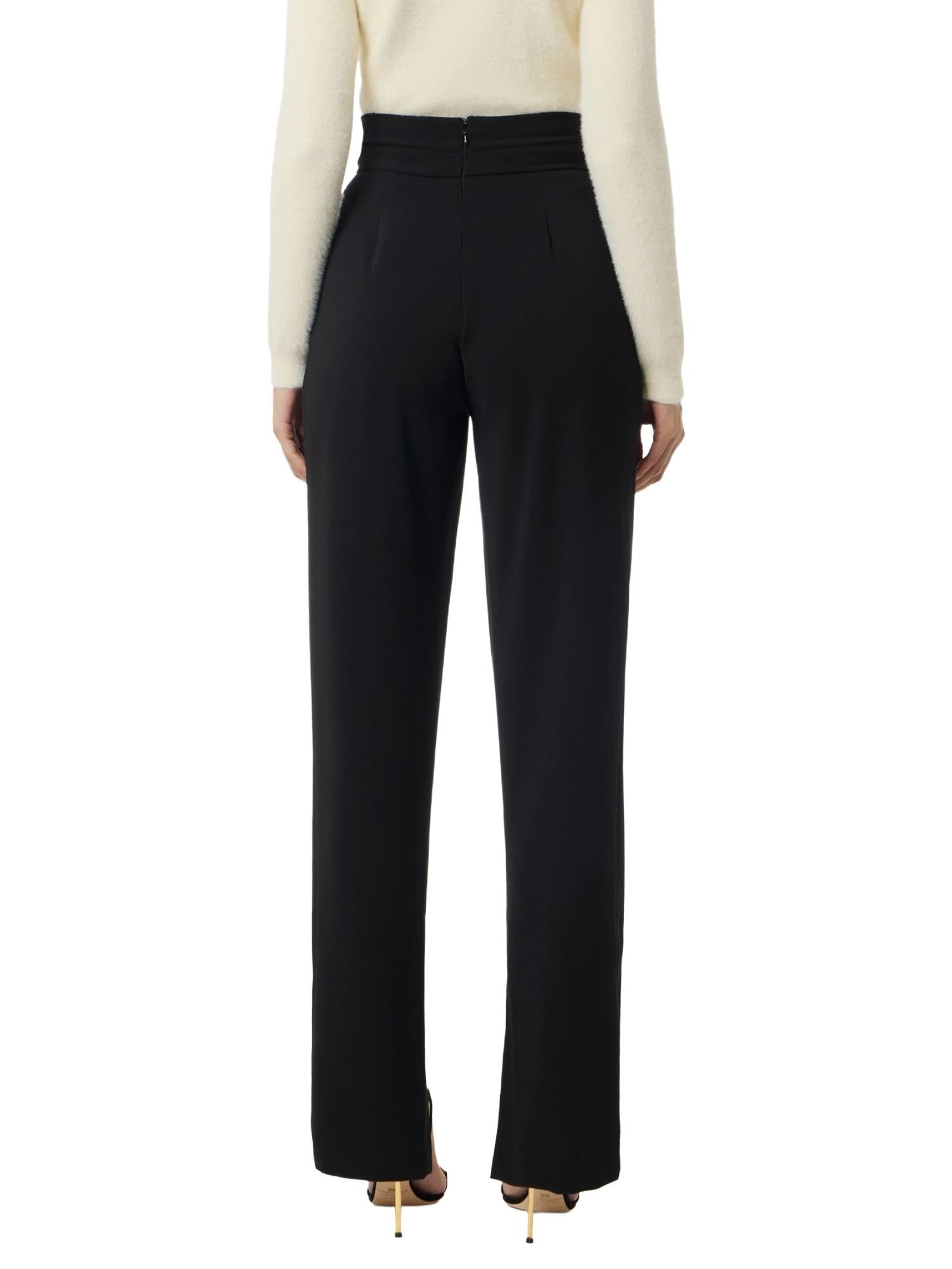 Elisabetta Franchi Pantalone con coulisse gioiello