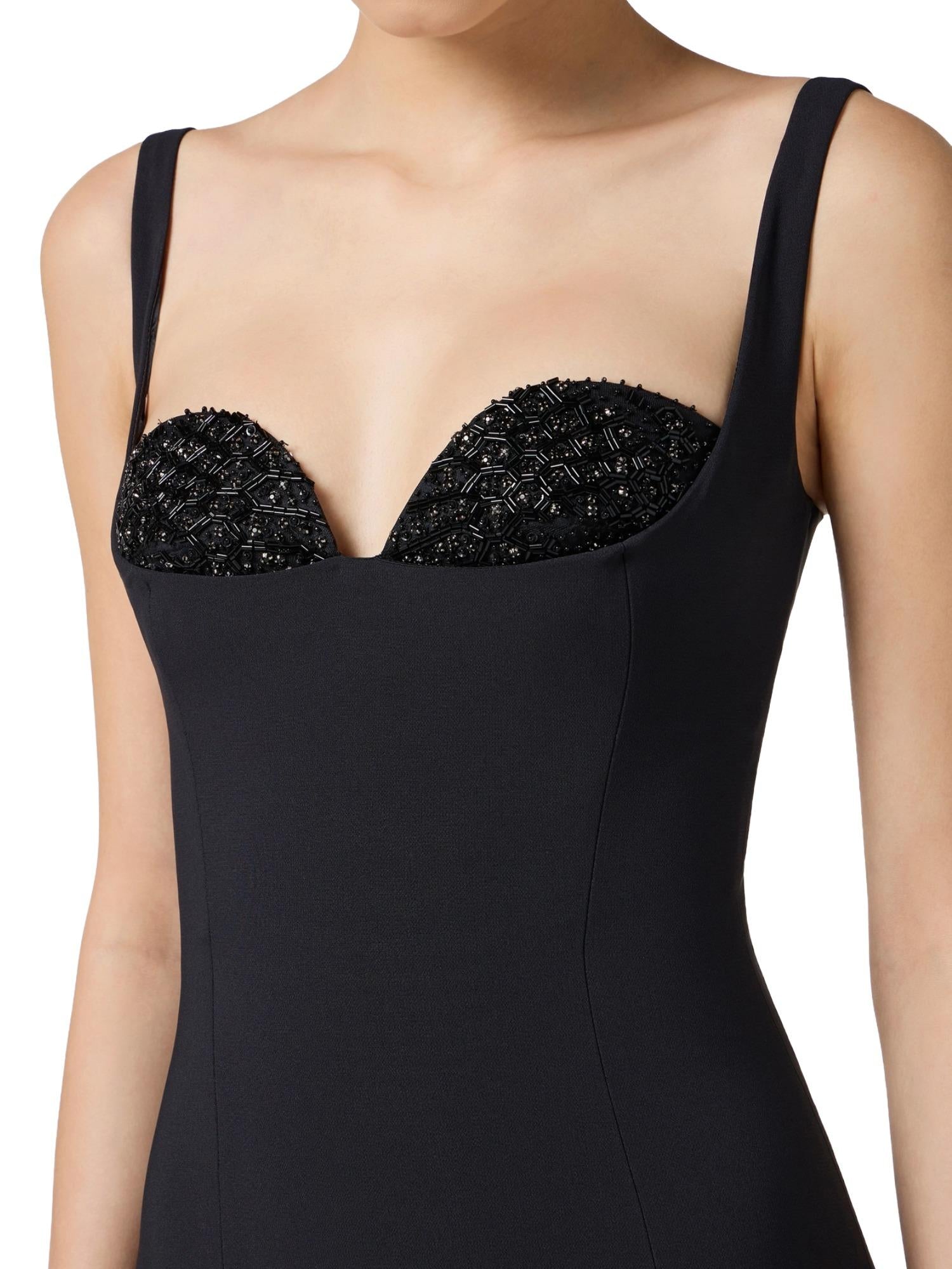 Elisabetta Franchi Abito a tubino con cristalli