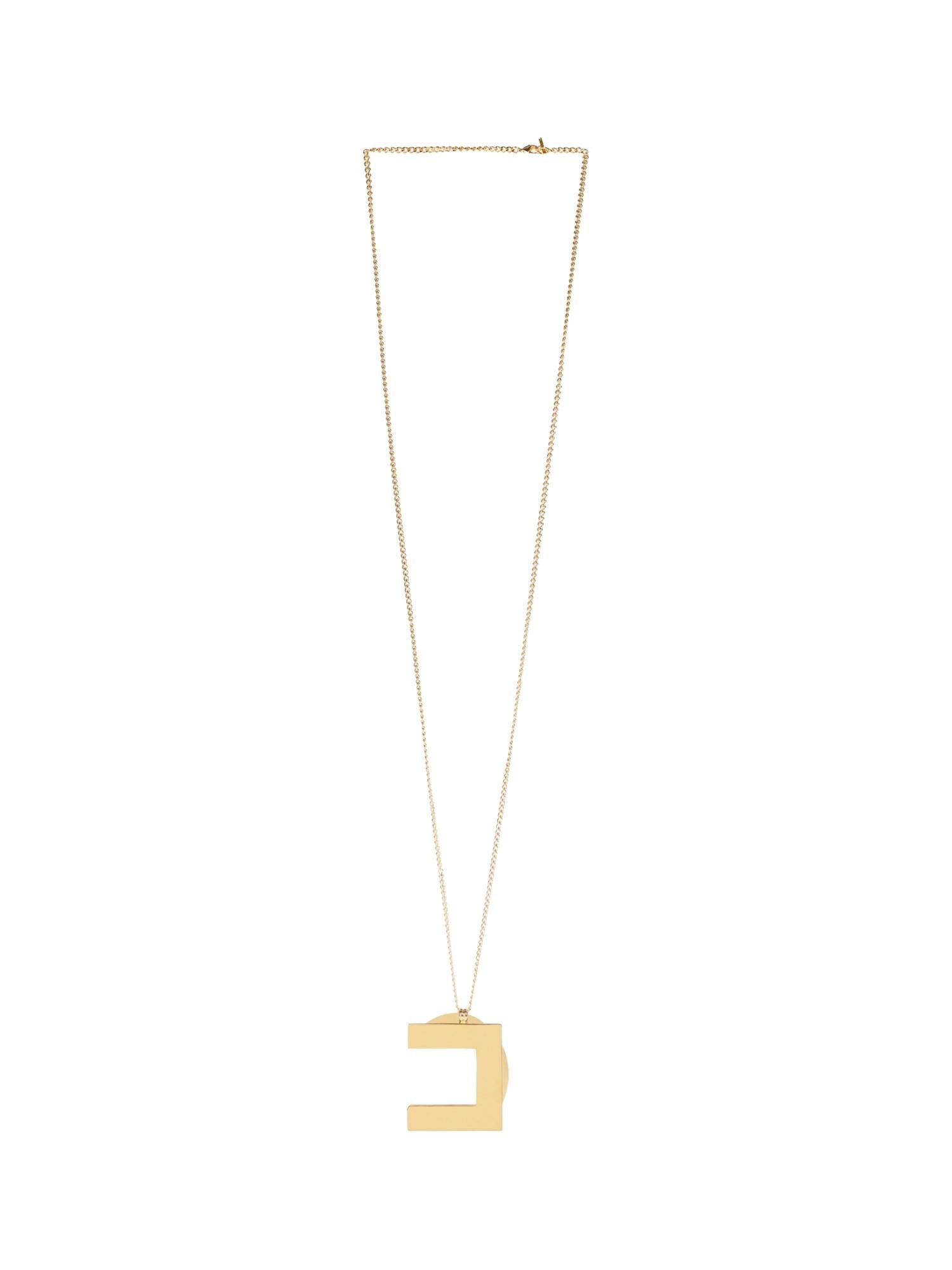 Elisabetta Franchi Collana con logo pendente