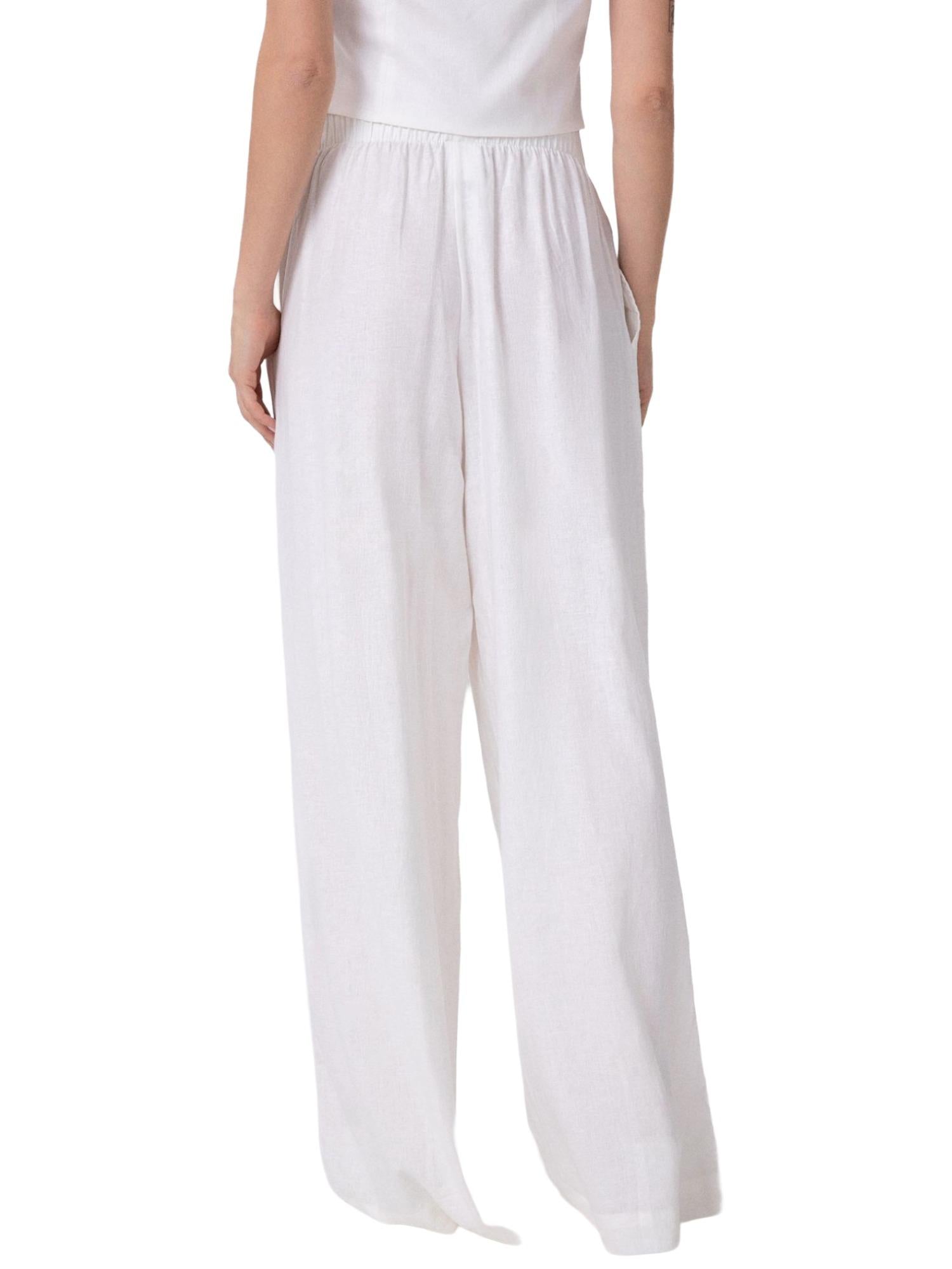 Hinnominate Pantalone wide leg in lino