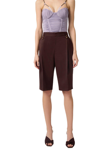 Elisabetta Franchi Bermuda in fresco lana