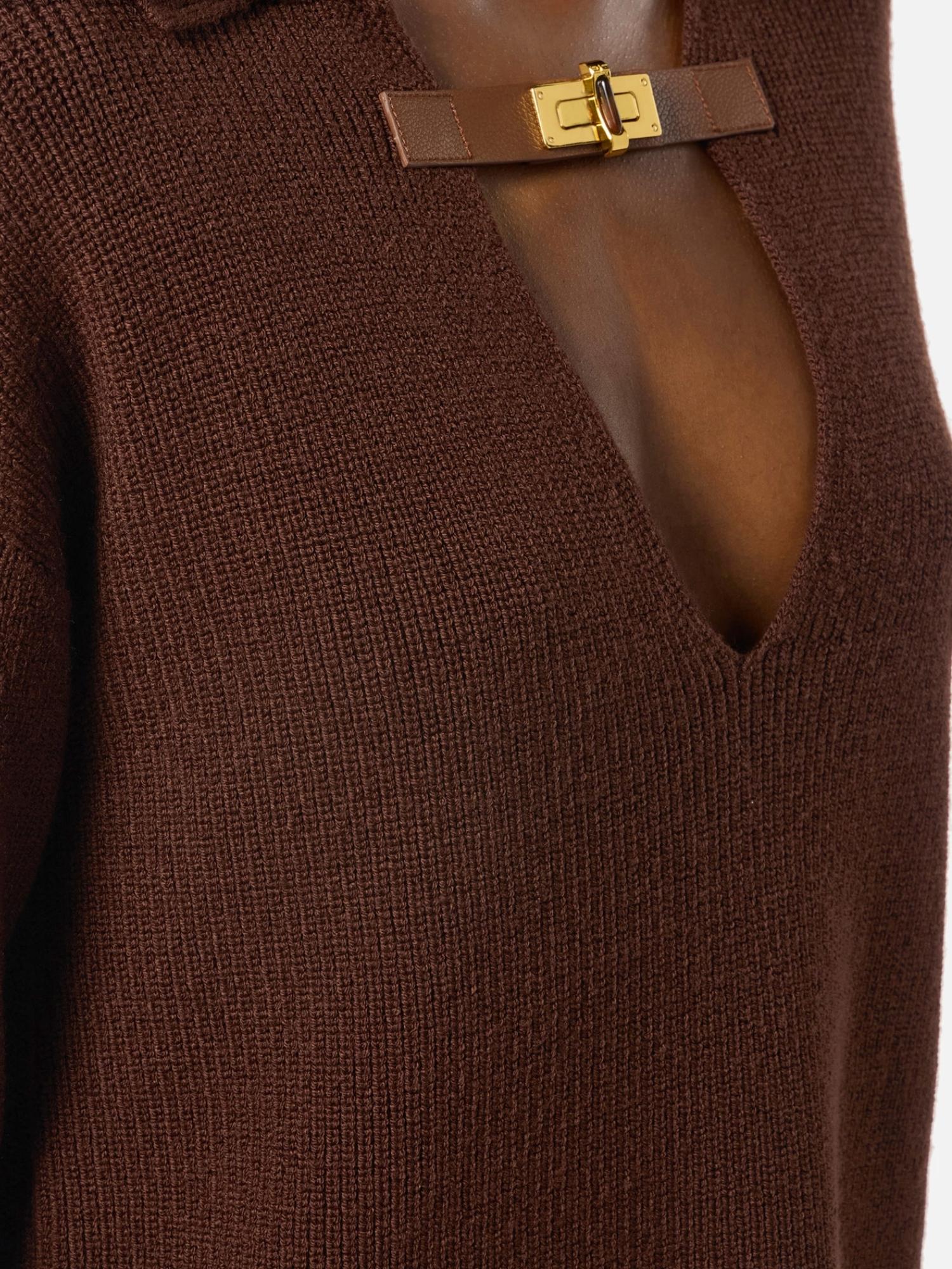 Elisabetta Franchi Maglia con cinturino gioiello