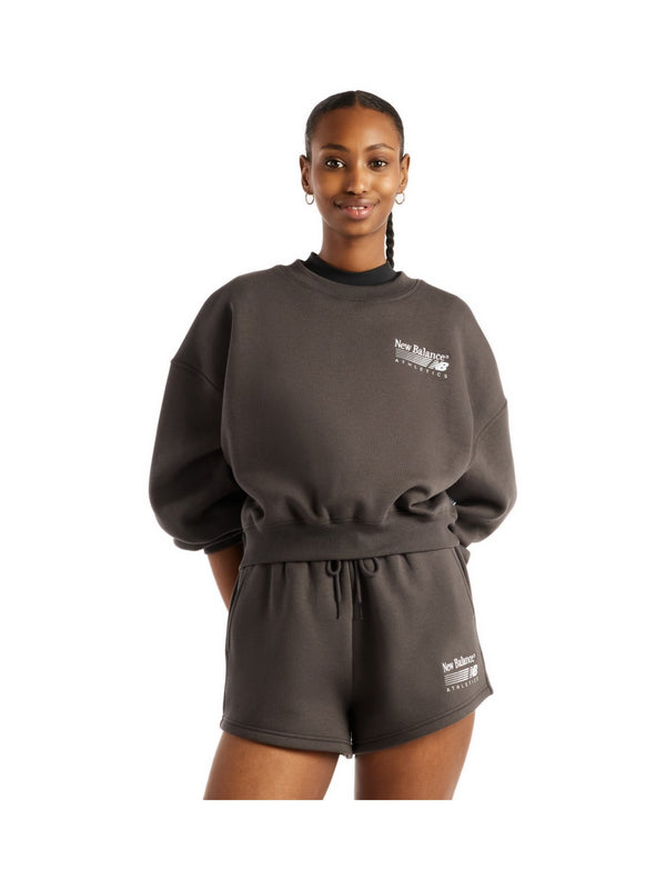 New Balance Felpa Girocollo Trackside Fleece Crew
