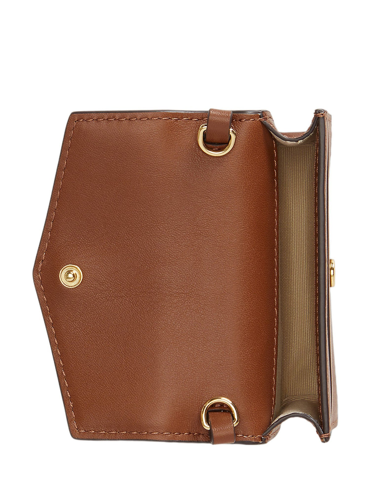 Portacarte con catena in pelle