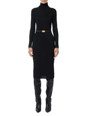 Elisabetta Franchi Abito a dolcevita con cintura