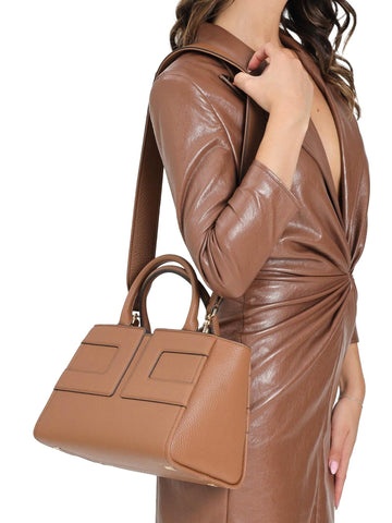 Elisabetta Franchi Borsa media con logo in rilievo