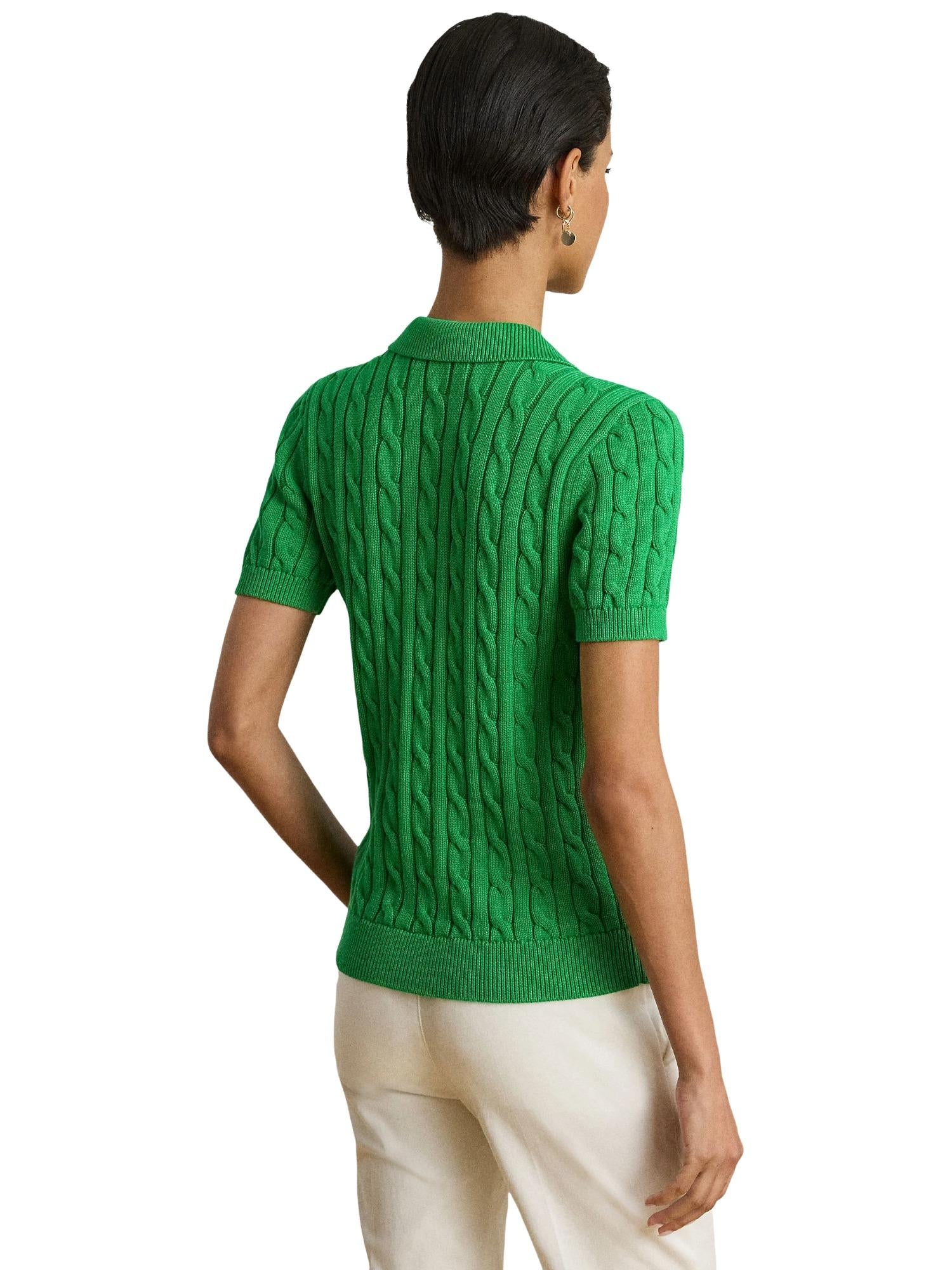 Lauren Ralph Lauren poloshirt met kabelstructuur Natrissa