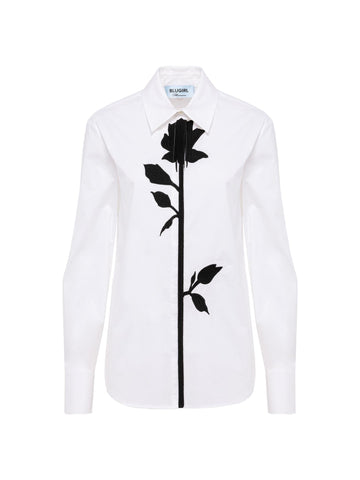 Blugirl Camicia con patch floreale