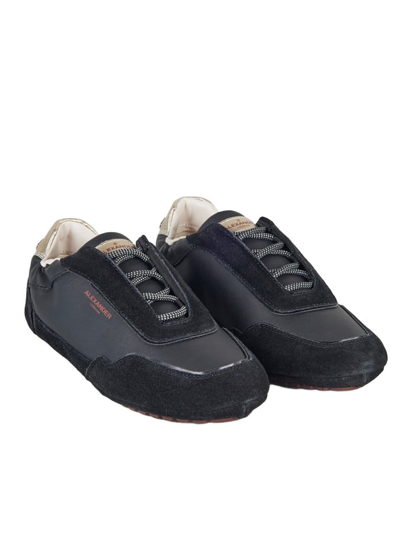 Sneaker Bassa in nappa e suede