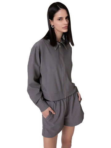 Hinnominate Giubbino crop con zip