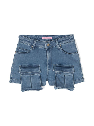 Miss Blumarine Shorts cargo di jeans