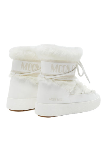 Stivale ltrack low faux fur bianco