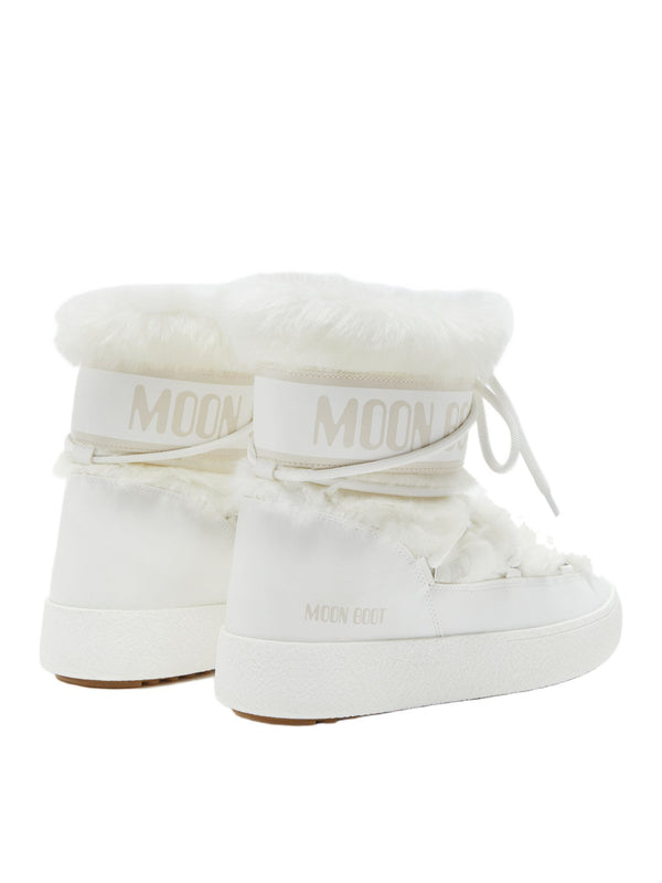 Stivale ltrack low faux fur bianco
