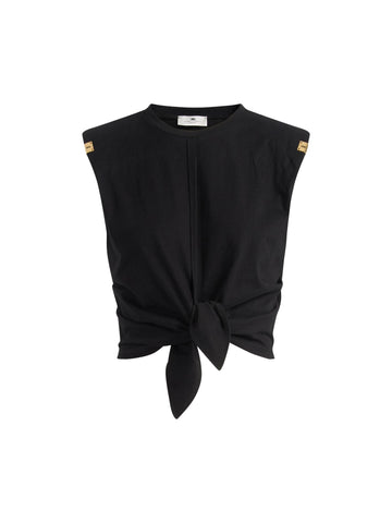 Elisabetta Franchi T-shirt con nodo