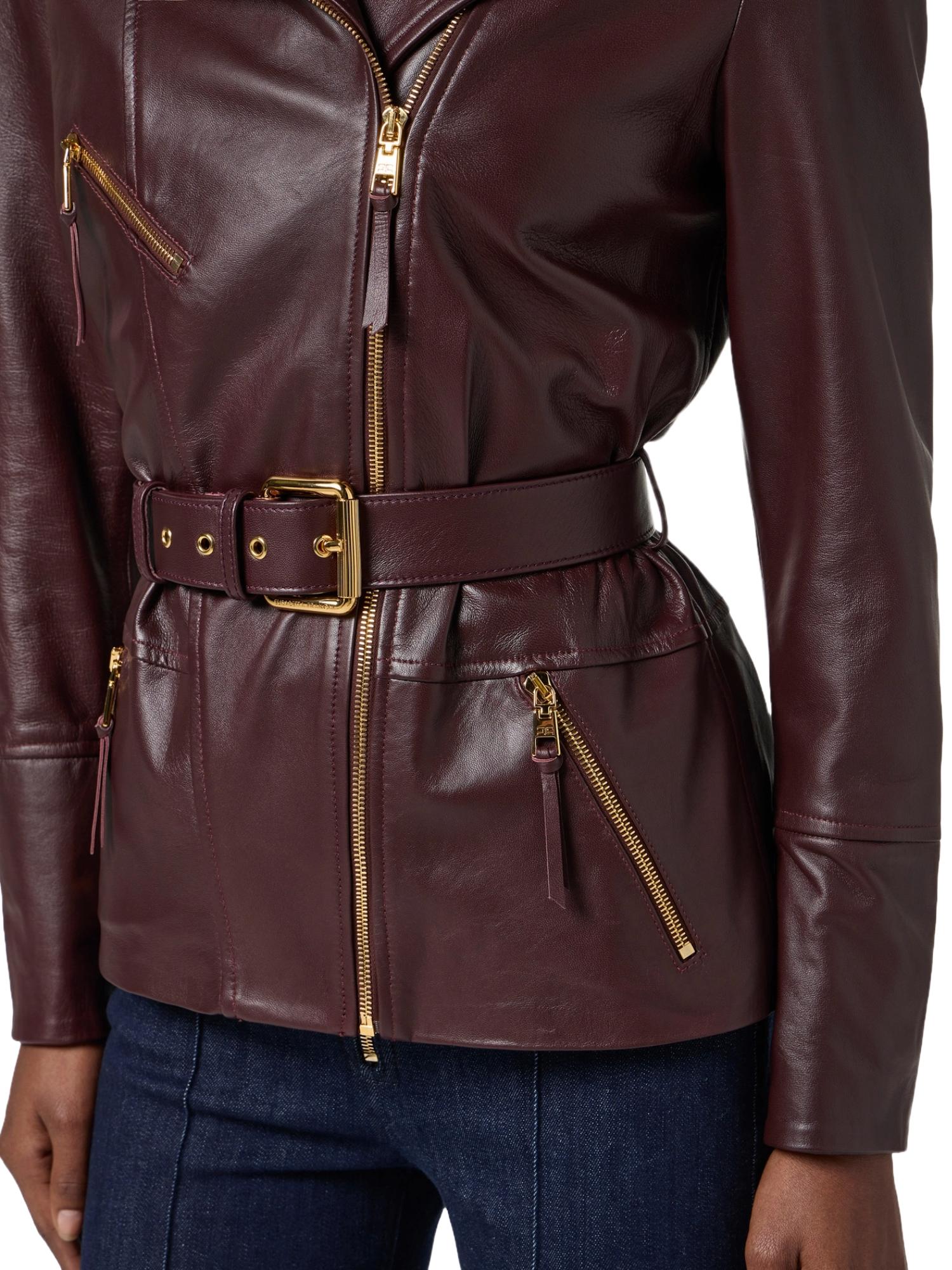 Elisabetta Franchi Giacca biker in pelle