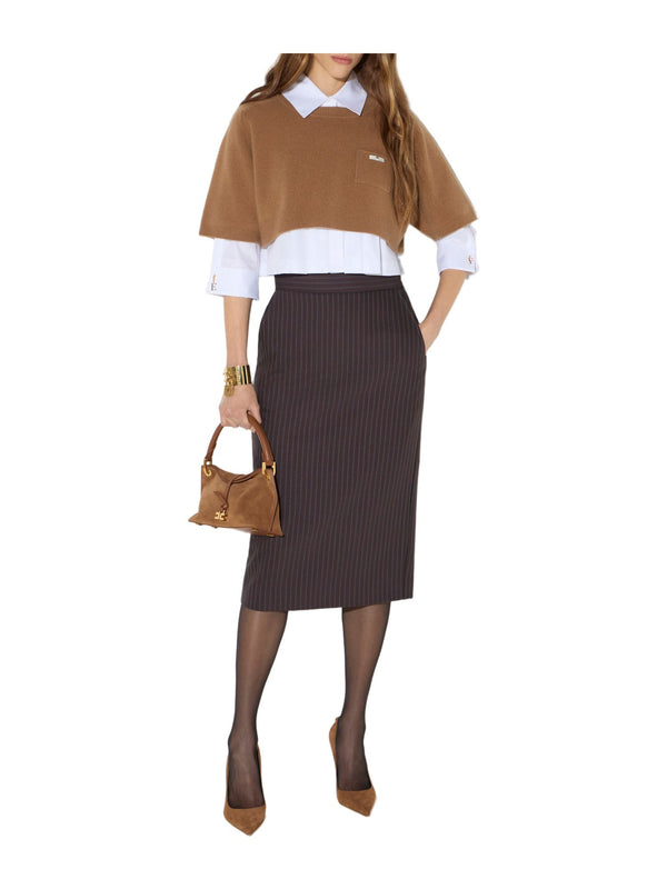 Top in lana e cashmere