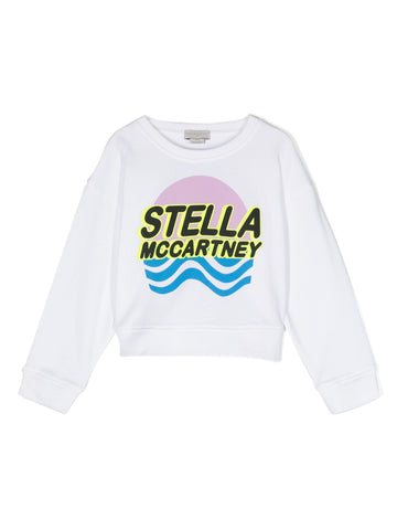 Stella McCartney Felpa con stampa logo
