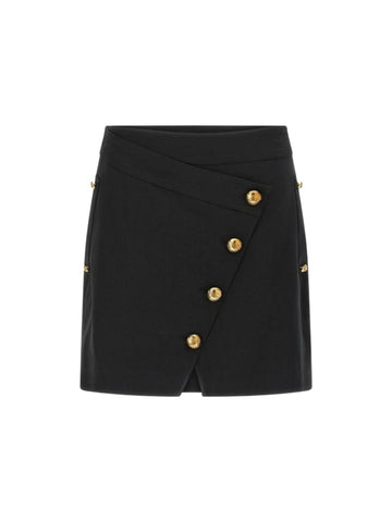 Elisabetta Franchi Gonna con bottoni gioiello