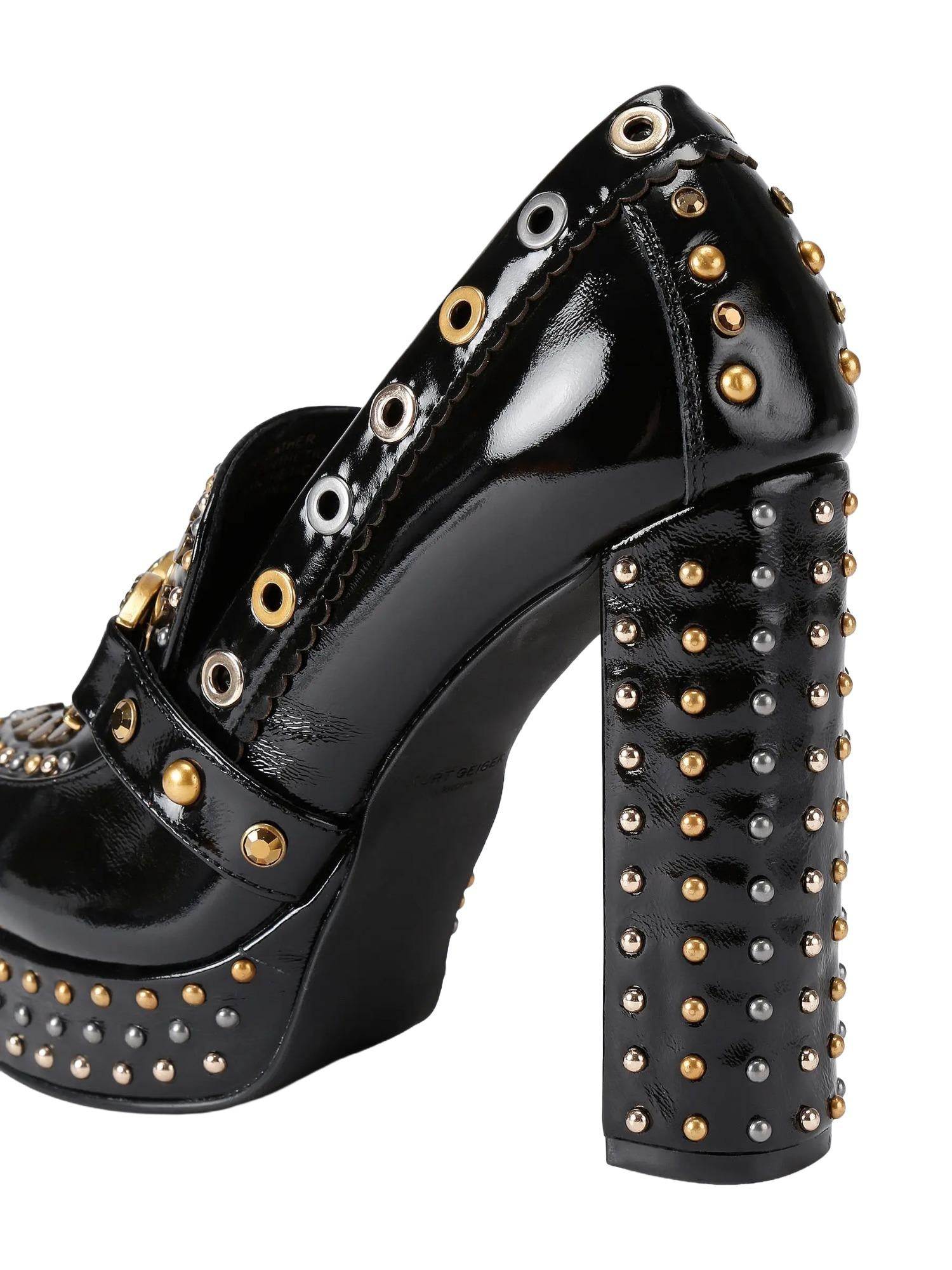 Kurt Geiger Mocassini con plateau e tacco