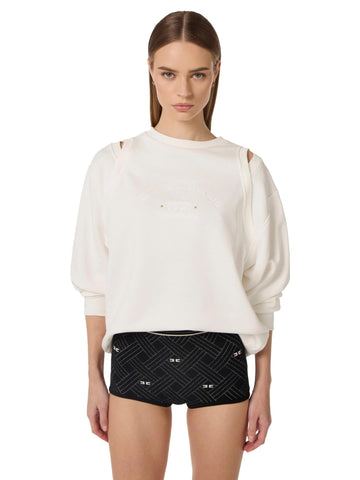 Elisabetta Franchi Felpa con dettaglio cut-out