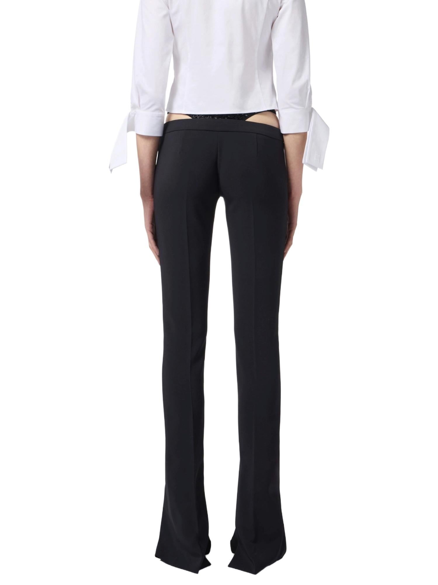 Elisabetta Franchi Pantalone con dettaglio in cristalli