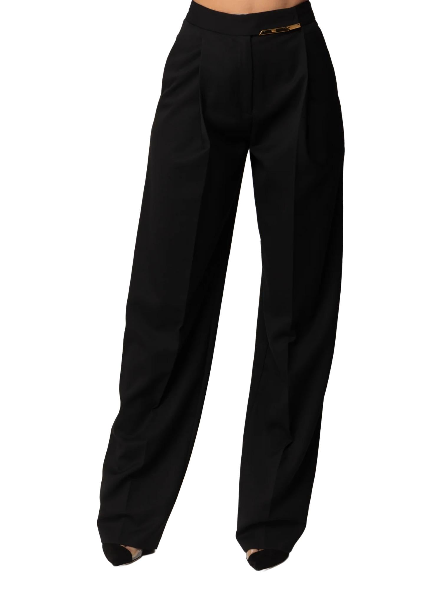 Elisabetta Franchi Pantalone con placca gioiello