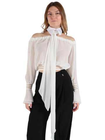 Elisabetta Franchi Blusa con fusciacca