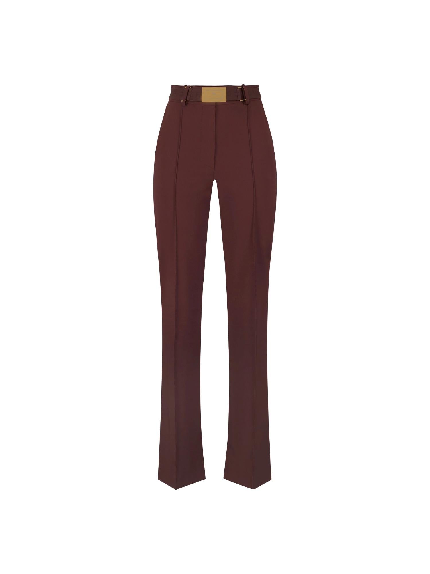 Elisabetta Franchi Pantalone flare con cintura