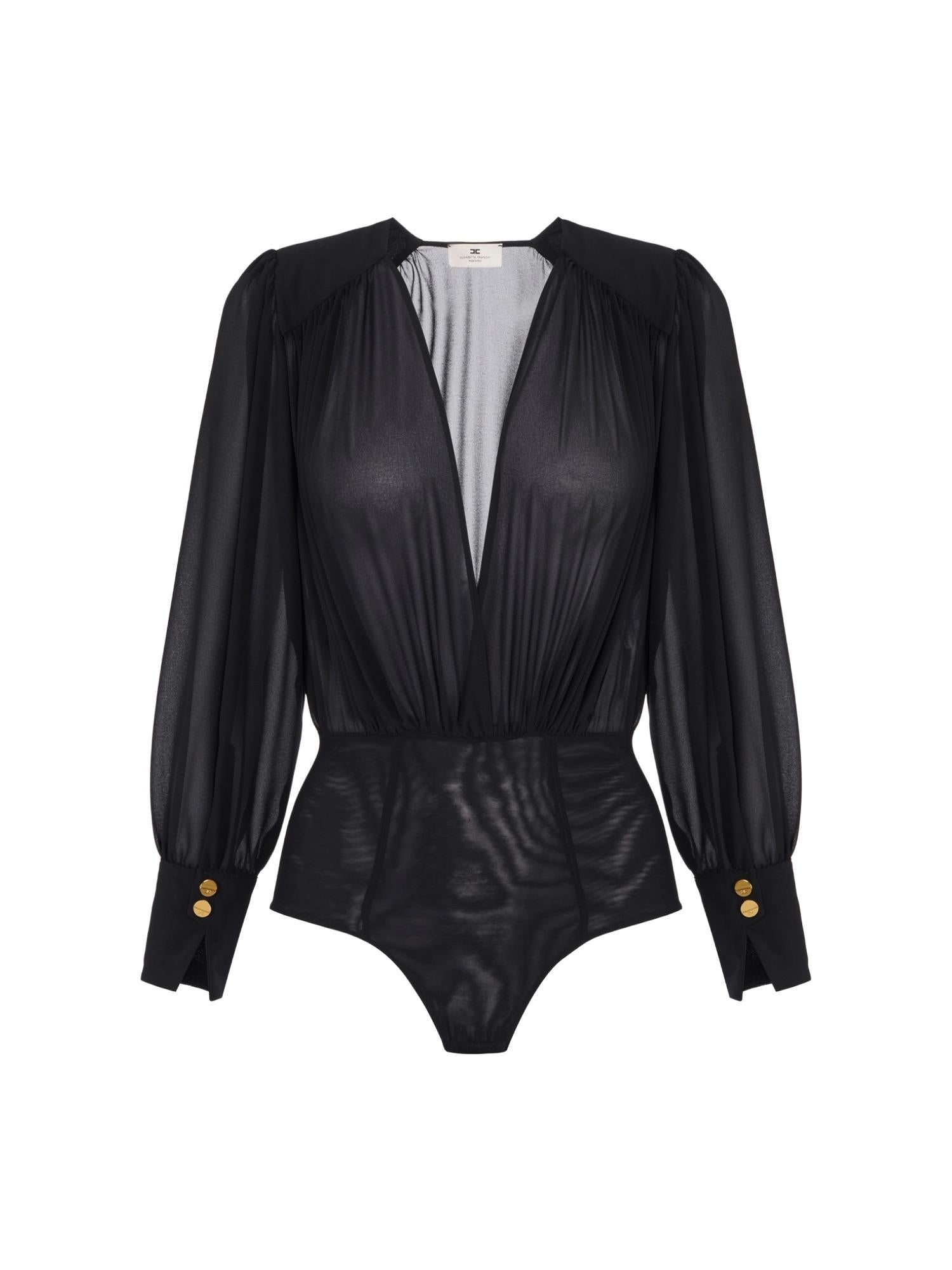 Elisabetta Franchi Camicia a body con drappeggio
