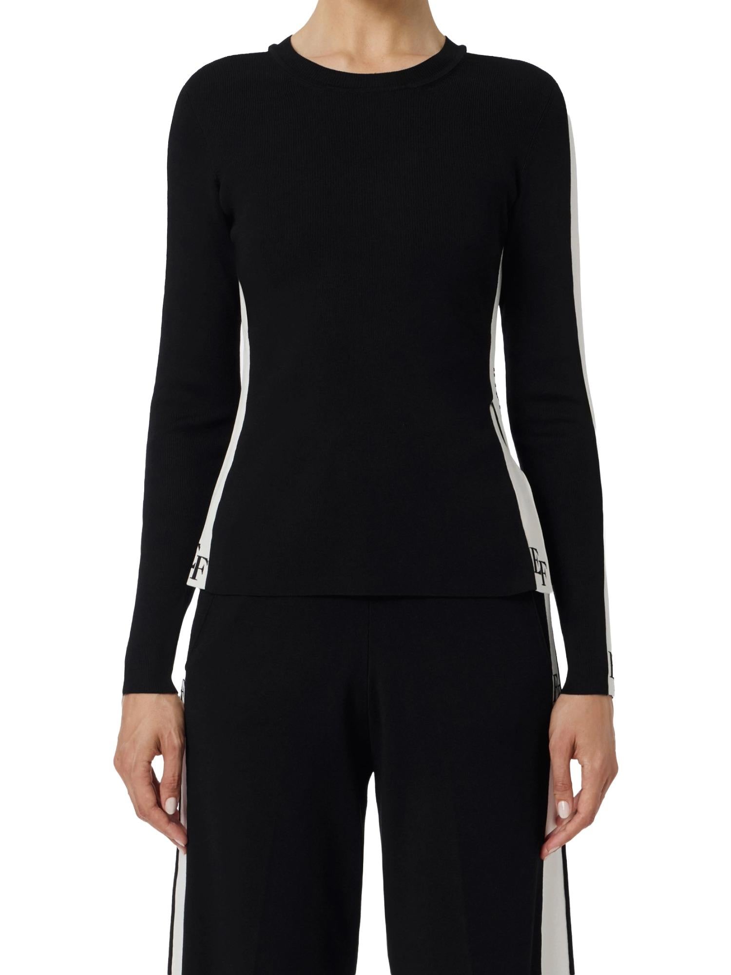 Elisabetta Franchi Maglia con bande a contrasto