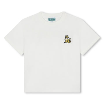 Kenzo T-shirt con tigre ricamata