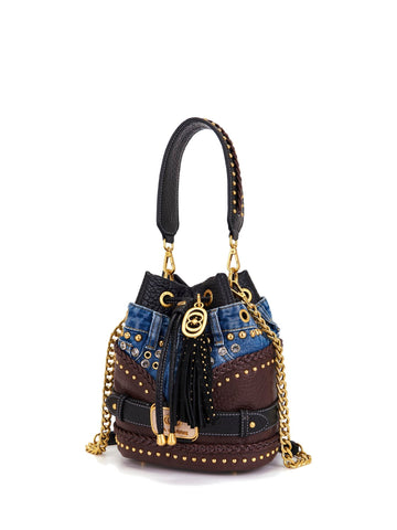 Borsa Secchiello Bagghy con Dettagli Gold